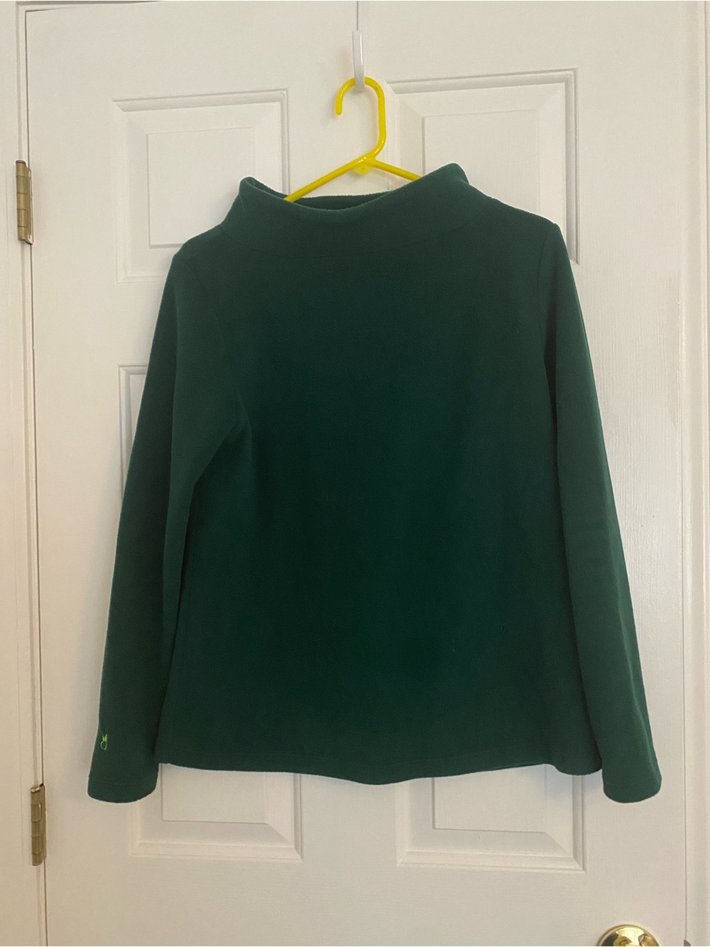 Dudley Stephens Emerald Green Point Fleece Pullover